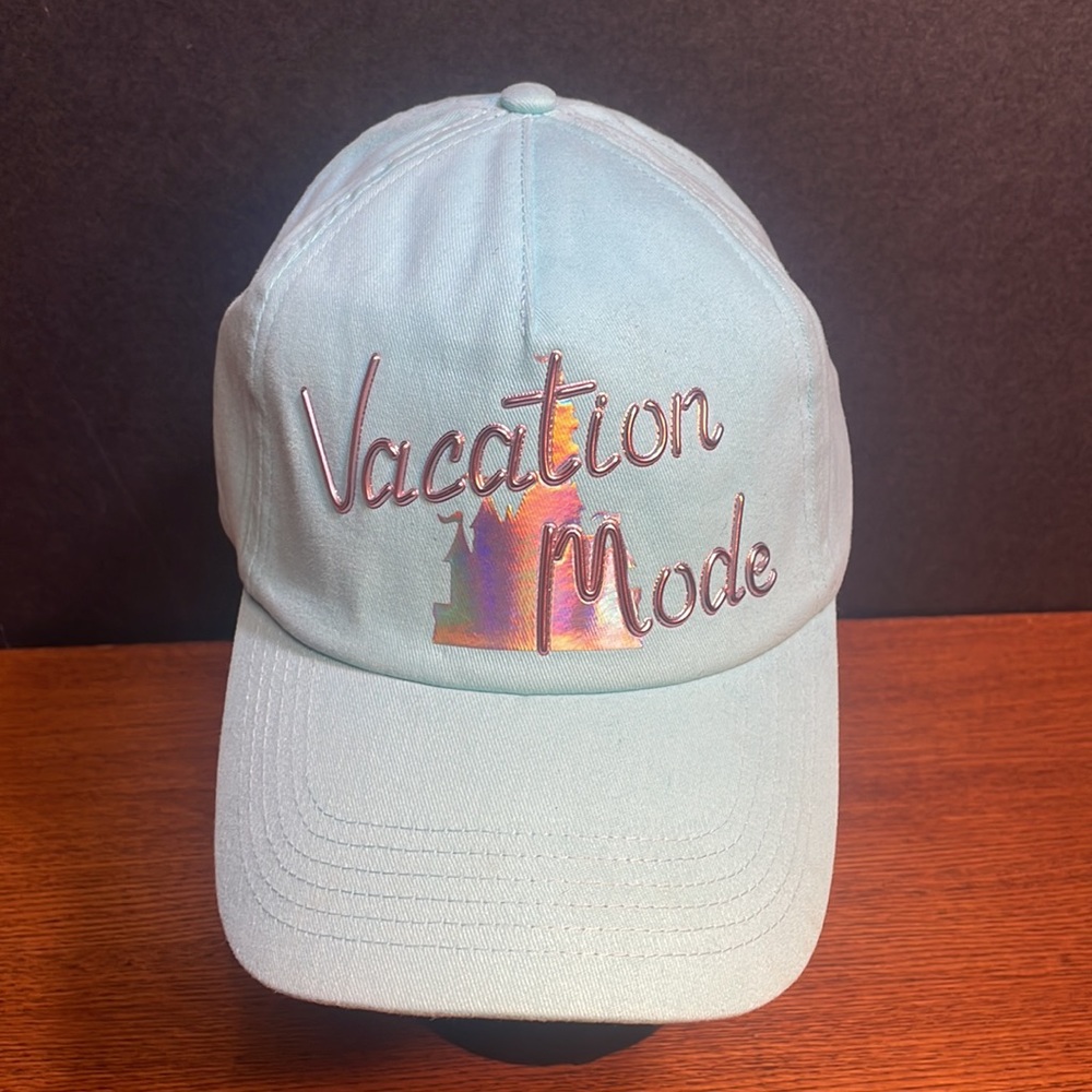Disney Parks “Vacation Mode” hat. Women’s StrapBack. NWT. Light Blue. - Picture 5 of 8